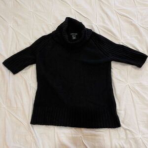 Kenneth Cole New York Black Rabbit hair/ Angora Blend Cowl Neck sweater